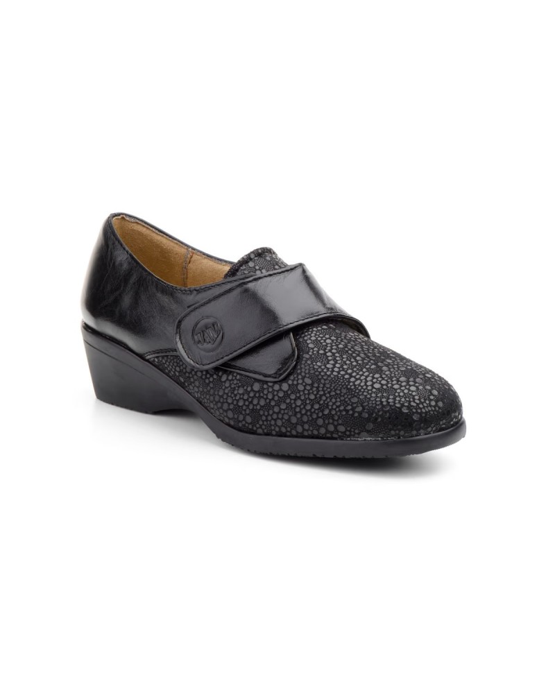 Women's Leather Stretch Fabric Wedge Shoes 170549,95 €