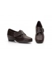 Women's Leather Stretch Fabric Wedge Shoes 170549,95 €