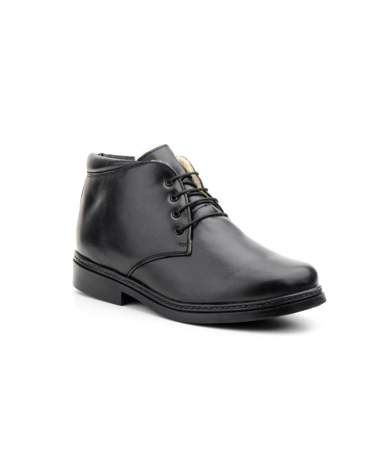 Botines Hombre Piel Negro Borreguillo  220b 54,95 €