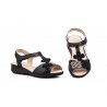 Sandalias Mujer Piel Negro Cuña 2422 44,95 €