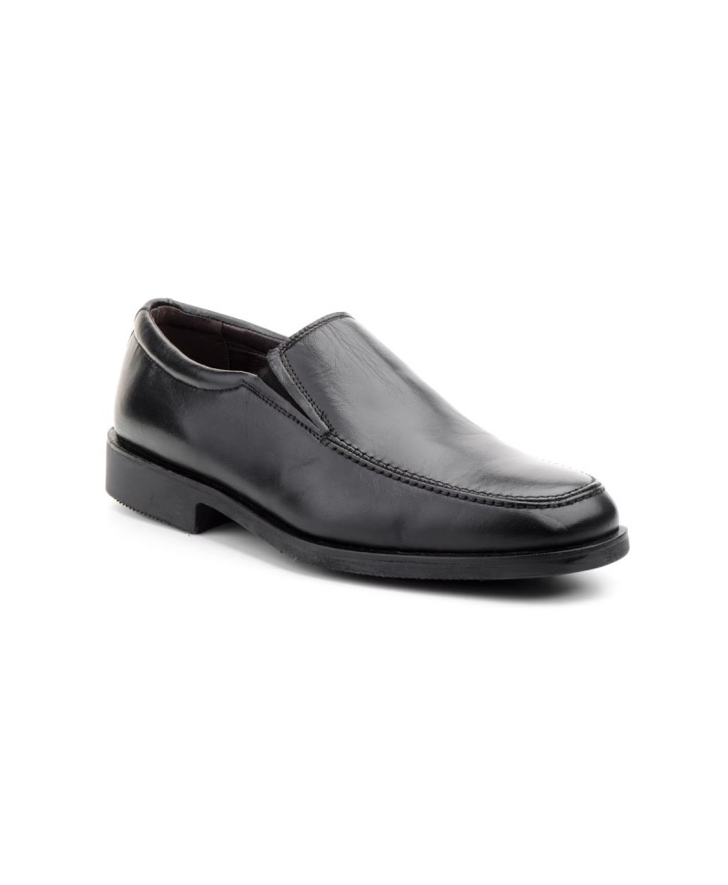 Zapatos Hombre Piel Negro Elásticos Ancho Especial 12 2781 69,95 €