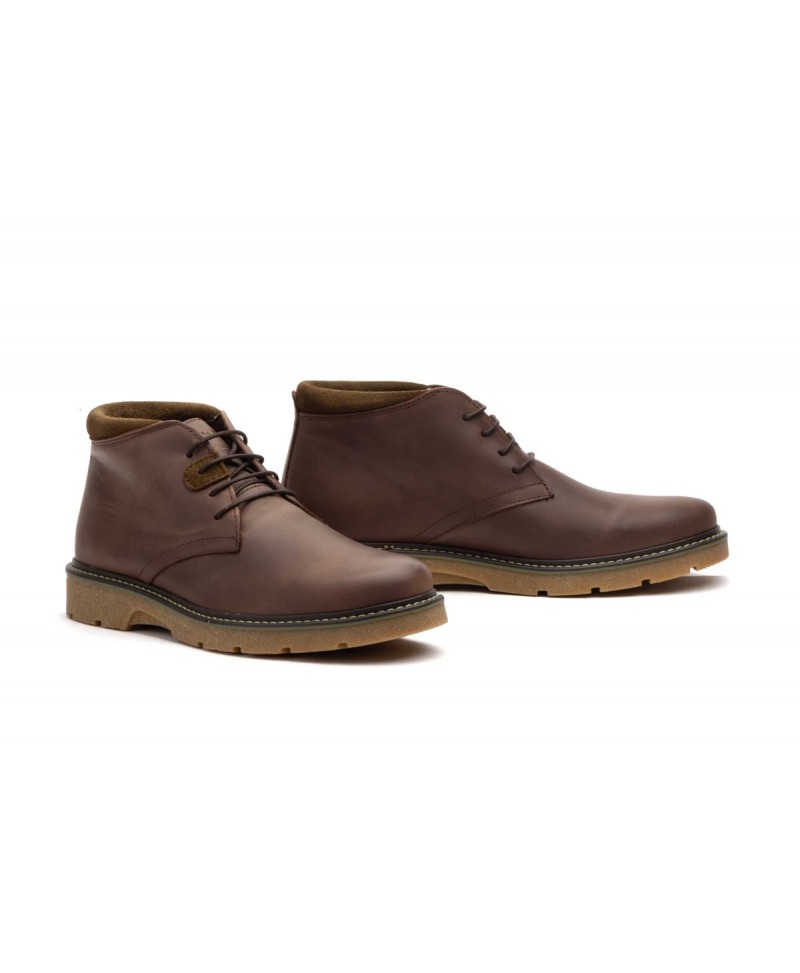Botín Hombre Piel Marrón Cordones 3002 64,95 €